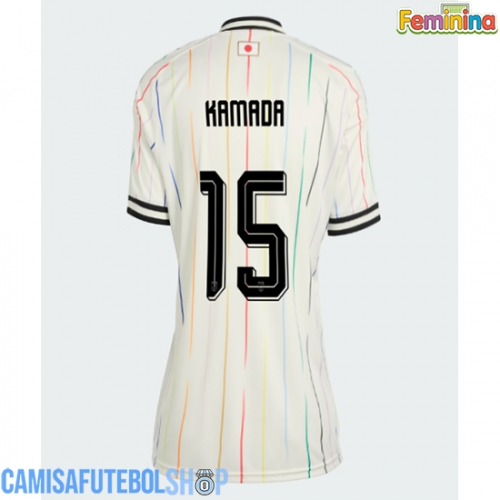 Camisa de time de futebol Japão Daichi Kamada #15 Replicas 2º Equipamento Feminina Mundo 2026 Manga Curta